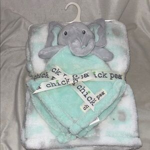Chick Pea Elephant Baby Blanket Set